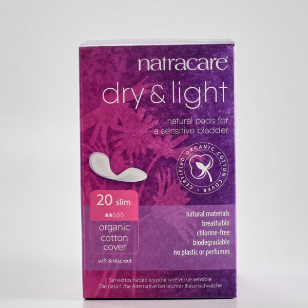 Pesukaitsed uriinipidamatuse korral dry & lightl 20tk Natracae
